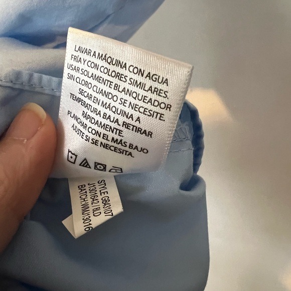 George Boys Light Blue Long Sleeved Dress Shirt - Picture 5 of 5